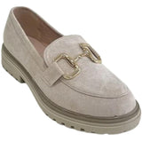 SHOES Elsa Damen Slipper DF08 Restudsalg Beige