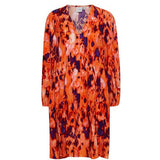ICHI ICHI dame kjole IHKALOVA Restudsalg Koi Multi Print
