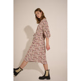 ICHI ICHI dame kjole IXADDISSON Restudsalg Roan Rouge
