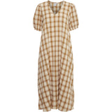 ICHI ICHI Damen Kleid IXSUMMI Restudsalg Sudan Brown