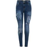 Jewelly Jewelly Damen Jeans JW7023 Restudsalg Denim Blue
