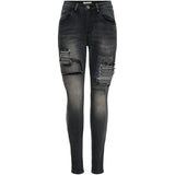 Jewelly Jewelly Damen Jeans JW7083 Restudsalg Black