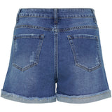 Jewelly Jewelly Damen Shorts JW720 Restudsalg Denim