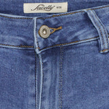Jewelly Jewelly Damen Shorts JW729 Restudsalg Denim