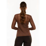 Liberté LIBERTÉ Damen MESH T-shirt Dark Brown