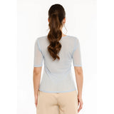 Liberté LIBERTÉ Damen T-Shirt MESH DOT T-shirt Light blue