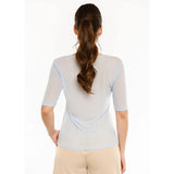 Liberté LIBERTÉ Damen T-Shirt MESH T-shirt Light blue