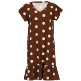 Liberté LIBERTÉ Damen kleid ALMA Dress BROWN CREME DOT