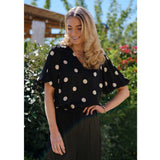 Liberté LIBERTÉ Damenbluse DOTTÍ Blouse BLACK CREME DOT