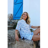 Liberté LIBERTÉ Damenbluse MIE Shirt CREME BLUE MUSSEL