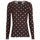 Liberté LIBERTÉ Damen bluse MESH Blouse PLUM ROSE BIG DOT