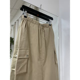 LULULIA LULULIA STUDIOS Damen Cargo Rock Lula Skirt Beige
