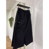 LULULIA LULULIA STUDIOS Damen Cargo Rock Lula Skirt Black