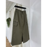 LULULIA LULULIA STUDIOS Damen Cargo Rock Lula Skirt Green