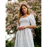 Liberté Liberté Damen Kleid 21268 Dress BLUE BROWN FLOWER