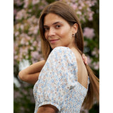 Liberté Liberté Damen Kleid 21268 Dress BLUE BROWN FLOWER