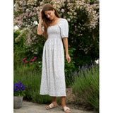 Liberté Liberté Damen Kleid 21268 Dress BLUE BROWN FLOWER