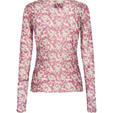 Liberté Liberté Damen Langarm-Mesh-Top 4086 Top BRUSHY FLOWERS