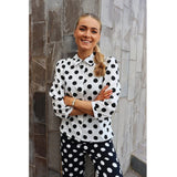 Liberté Liberte Damenbluse Flora Blouse WHITE BLACK BIG DOT