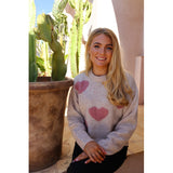 Liberté Liberte Damenpullover Strick FRO Restudsalg IVORY ROSE HEART