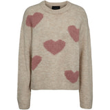 Liberté Liberte Damenpullover Strick FRO Restudsalg IVORY ROSE HEART
