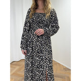 Liberté Liberté Kleid GRO Dress BLACK CREME FLOWER
