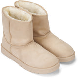SHOES Lina Damen Teddy Winterstiefel 6417 Restudsalg Beige