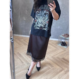LULULIA Lululia Damen Rock LUMilla Skirt Moro