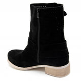 SHOES Malou Damen BikerStiefel 9636A Restudsalg Black