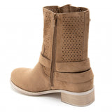 SHOES Malou Damen BikerStiefel 9636A Restudsalg Camel