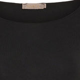MARTA DU CHATEAU Marta Du Chateau Damen Bluse 11297 T-shirt long sleeves Black