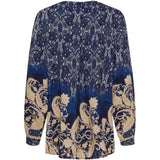 MARTA DU CHATEAU Marta Du Chateau Damen Bluse MdcAstrid 8128 Restudsalg BlueScuro3277