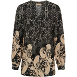 MARTA DU CHATEAU Marta Du Chateau Damen Bluse MdcAstrid 8128 Restudsalg Nero3277