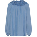 MARTA DU CHATEAU Marta Du Chateau Damen Bluse MdcJulietta Blouse Light blue
