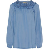MARTA DU CHATEAU Marta Du Chateau Damen Bluse MdcJulietta Blouse Light blue