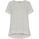 MARTA DU CHATEAU Marta Du Chateau Damen Bluse MdcNatalie Restudsalg Panna Grey Stripe