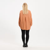 MARTA DU CHATEAU Marta Du Chateau Damen Hemd 7049 Restudsalg Coccio