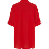 MARTA DU CHATEAU Marta Du Chateau Damen Hemd MdcMargherita Restudsalg Poppy Red 596
