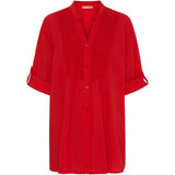 MARTA DU CHATEAU Marta Du Chateau Damen Hemd MdcMargherita Restudsalg Poppy Red 596