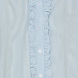 MARTA DU CHATEAU Marta Du Chateau Damen Hemd MdcMollie Restudsalg Celestestripe