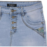 MARTA DU CHATEAU Marta Du Chateau Damen Jeans Emma 2630 Restudsalg Denimbluedenim