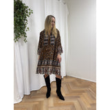 MARTA DU CHATEAU Marta Du Chateau Damen Kleid 1240 Restudsalg Tabacco