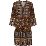 MARTA DU CHATEAU Marta Du Chateau Damen Kleid 1240 Restudsalg Tabacco