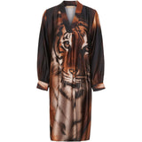 MARTA DU CHATEAU Marta Du Chateau Damen Kleid 35222E Restudsalg Marrone