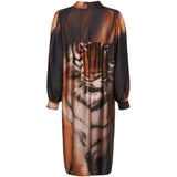 MARTA DU CHATEAU Marta Du Chateau Damen Kleid 35222E Restudsalg Marrone