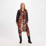 MARTA DU CHATEAU Marta Du Chateau Damen Kleid 35222E Restudsalg Marrone