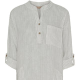 MARTA DU CHATEAU Marta Du Chateau Damen Kleid MdcNess Restudsalg Panna Grey Stripe