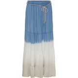MARTA DU CHATEAU Marta Du Chateau Damen Rock MdcTekla Skirt LightBlue/White/Beige