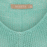 MARTA DU CHATEAU Marta Du Chateau Damen Strickjacke 7010 Knit Aqua
