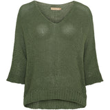 MARTA DU CHATEAU Marta Du Chateau Damen Strickjacke 7010 Knit Military129